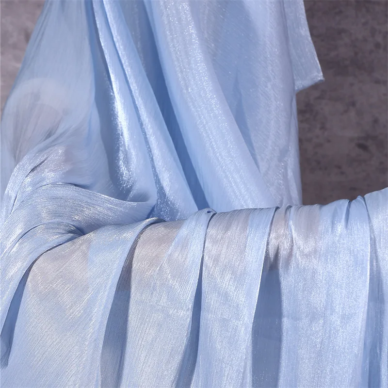 300x150cm Crepe Organza Fabric Thin Light By The Meter for Hanfu Scene Layout Dress DIY Sewing Materials