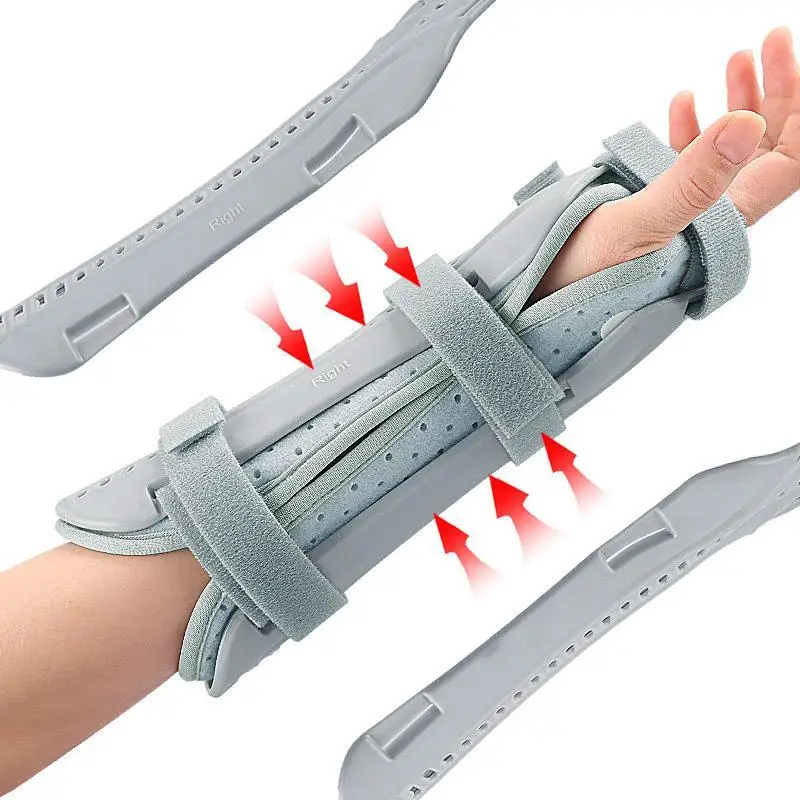 

Adjustable Carpal Tunnel Wrist Brace Support Pad Forearm Splint Strap Protector for Wrist Fracture Sprain Injury Rehabilitation