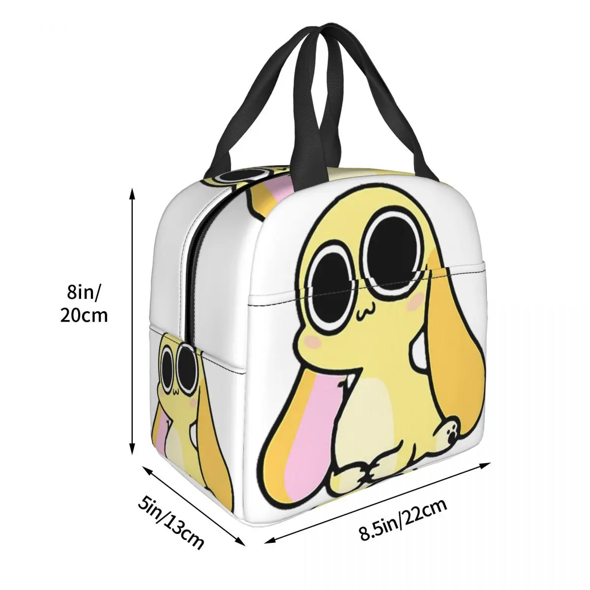 Chikn Nuggit Merch Character Lunch Bags Insulated Bento Box Portable Lunch Tote Leakproof Picnic Bags for Woman Student Work