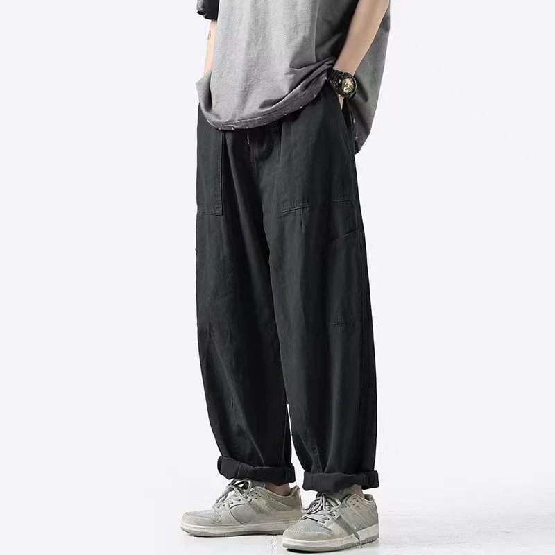 ركض السراويل البضائع للرجال الصيد ملابس عمل واسعة Techwear أرخص الجمالية العادية صالح Harajuku بنطلون فاخر غير رسمي رجل