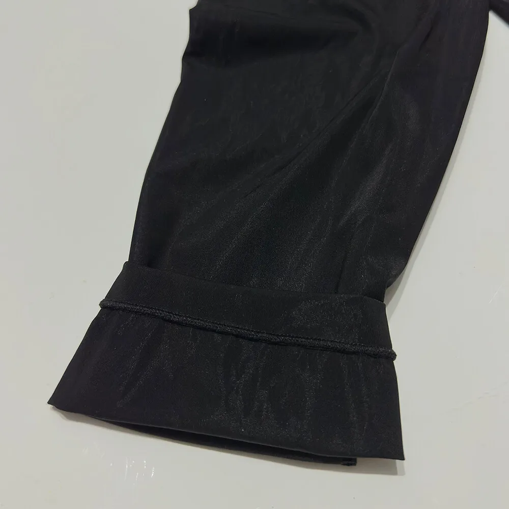 Summer Sexy Mens Transparent Ice Silk Ultra-thin Leggings Tight Top Pants Underwears