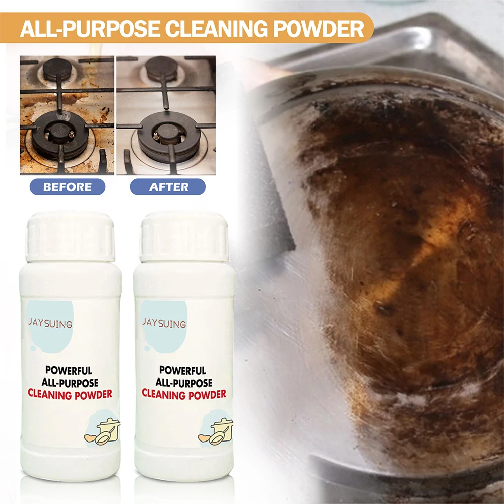 Powerful Kitchen Cleaner One Second Cleaning Effectively Remove Kitchen Stains Sports Shoe Whitening Powder All-Purpose Cleaning