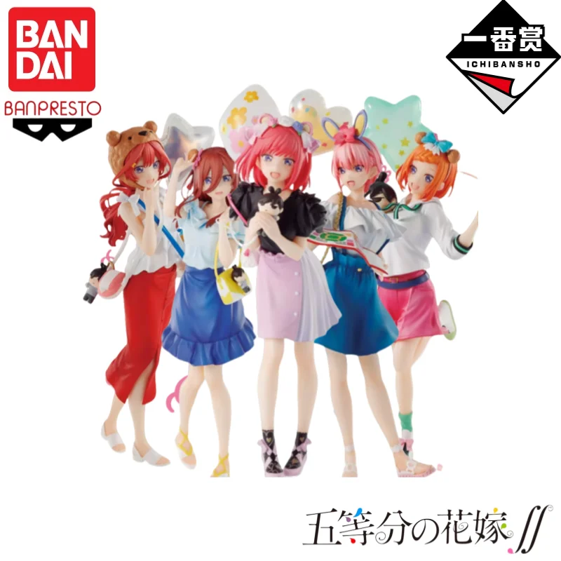 

In Stock Original Bandai Banpresto The Quintessential Quintuplets Statue Model Garage Anime Characters Collectible Ornaments
