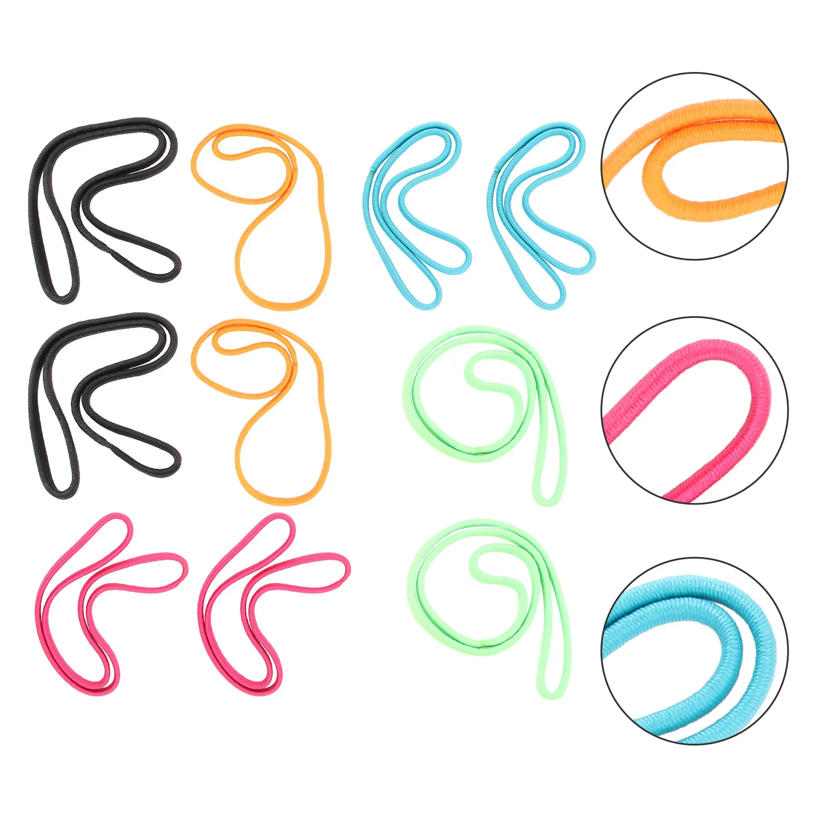 12Pcs Anti-Slip Hair Band Set for Women Fine Cloth Hair Rope Yoga Fitness Running Daily Wear Gift for Girls Friends