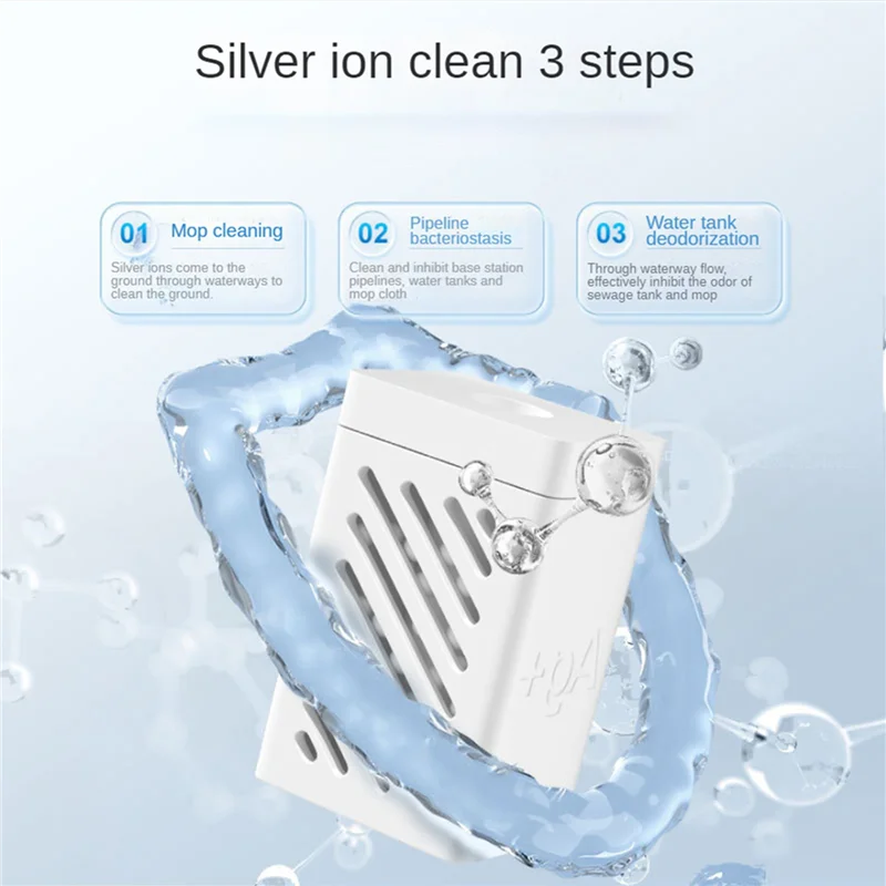 【Berserk】4 قطعة وحدة فضية لسلسلة Dreame X10/S10/W10s/S20/X20/S10 Plus لتعقيم رائحة خزان المياه الآلي