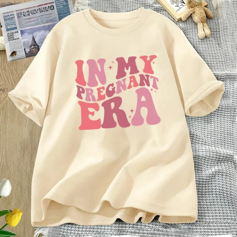 เสื้อยืดในช่วงตั้งครรภ์ของฉัน เสื้อยืดสำหรับผู้หญิง เสื้อยืดประกาศการตั้งครรภ์ เสื้อยืดใส่สบายสำหรับฤดูร้อน