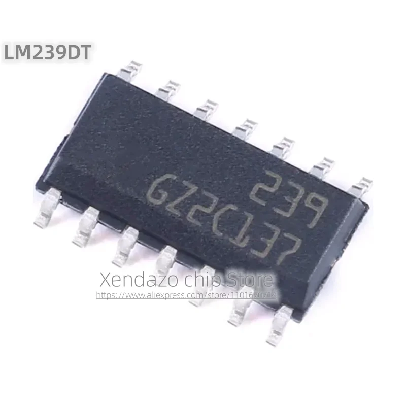 10pcs/lot LM239DT LM239 239 SOP-14 package Original genuine Four channel precision differential comparator chip