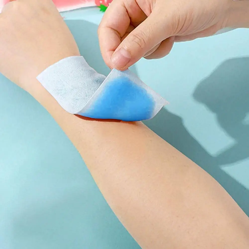 10H Long Lasting Cooling Gel Patch, Non-Woven Disposable Cooling Sticker for Outdoor Camping & Hiking, Summer Heat Relief Body