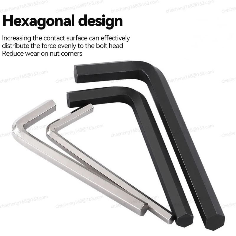 1~10Pcs Hex Wrench 0.9/1.27/1.5/2/2.5/3/4/5/6/8mm Alloy Steel Hex Wrench L Handle Hexagon Keys Allen Wrench Bike Repair Tools