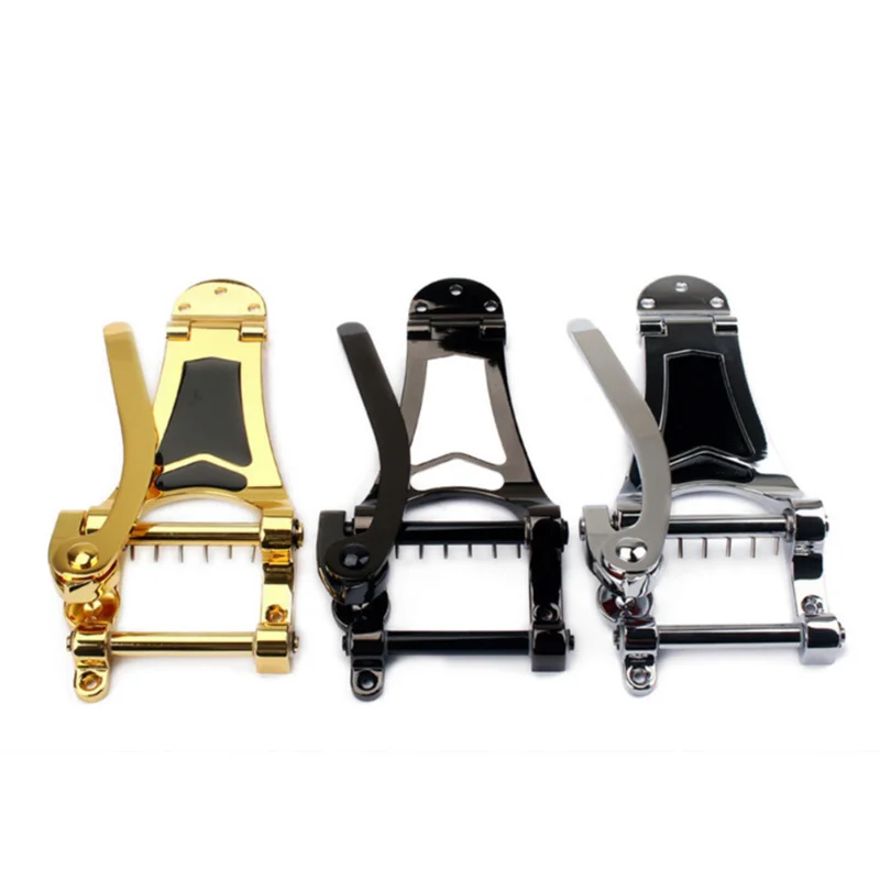 Sistema Trill de placa de puente de guitarra Jazz, balancín grande, compatible con Gibson ES-335 dorado, plateado, negro