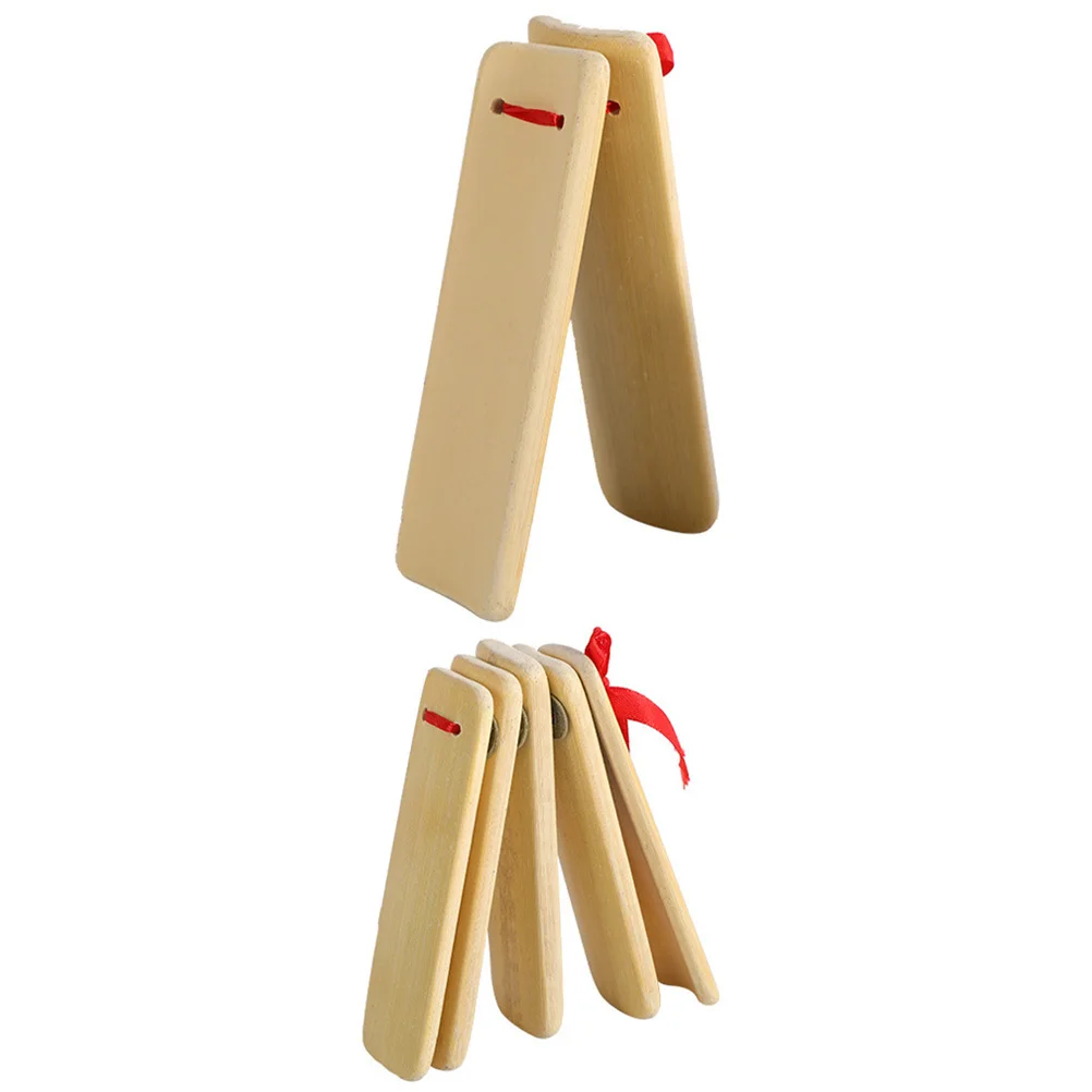2 قطعة أليجروس الكاكي التقليدية المبتدئين المدمجة المحمولة المحمولة أدوات قرع الخيزران للأطفال تعليم الموسيقى
