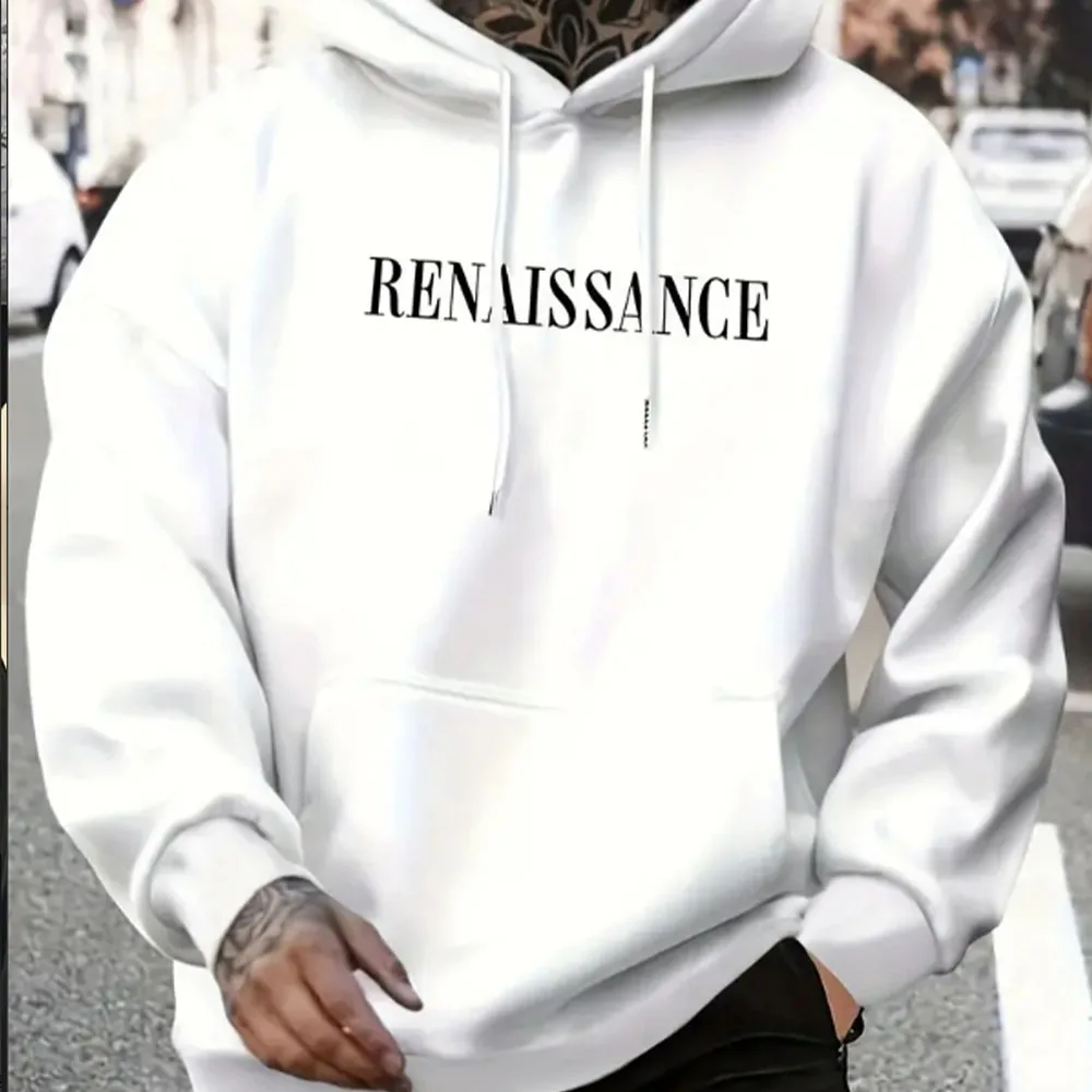 Modischer Herren-Kapuzenpullover für den Herbst und Winter, ein Must-Have mit englischen Buchstaben-Prints, vielseitig einsetzbar – Detail 9