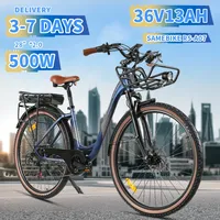 SAMEBIKE RS-A07 Ebike 28Inch Tire Aluminum Alloy City Electric Bicycle Motor 36V 13AH Battery Disc Brake Electric Bike