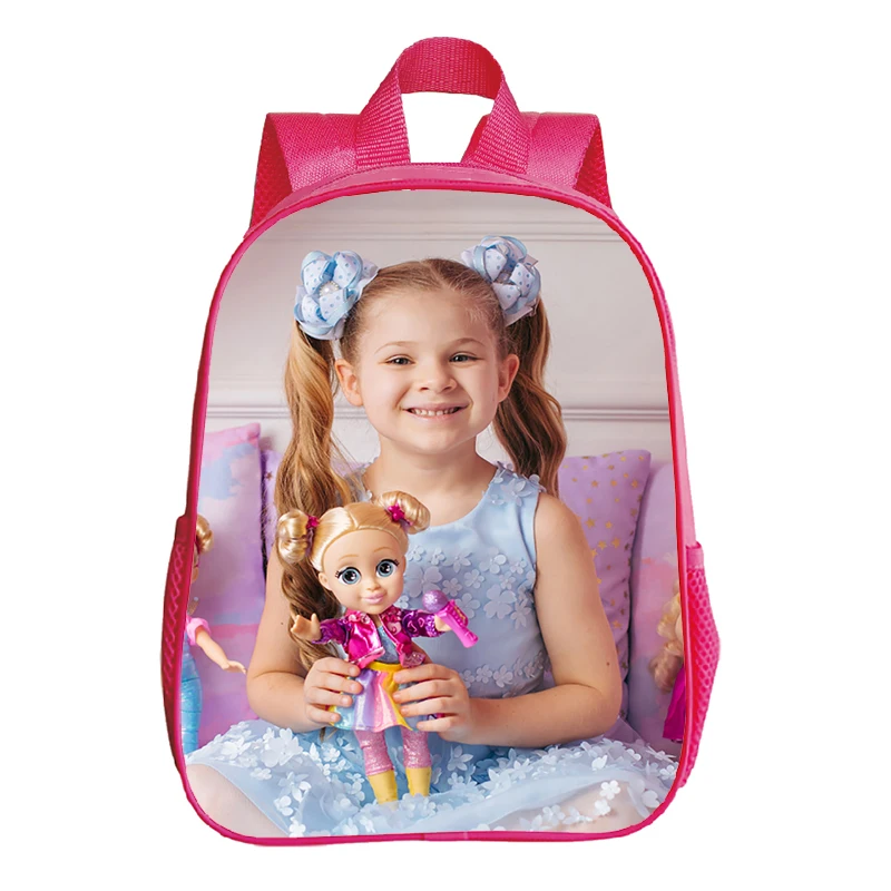 Girls Pink School Backpack Kids Diana Show Print Kindergarten School Bags 3-6 Years Children Bookbag Preschool Toddler Backapack