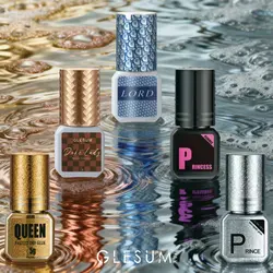 Glesum High-Quality Kingdom Glue Set For Eyelash Grafting Make Up 5 Bottles Adhesive Free Shipping