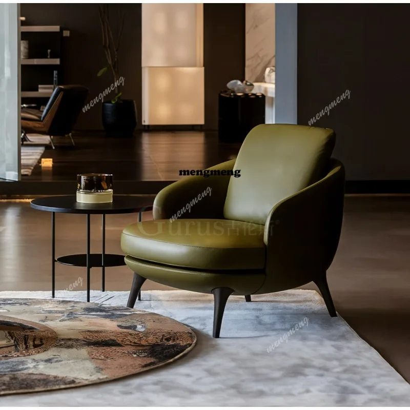 

Living room light luxury senior single leisure chair Italian minimalist armchair