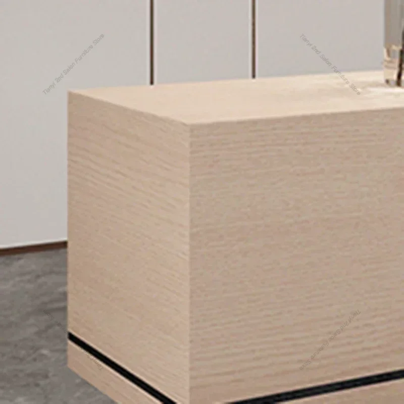 Estilo italiano salão de beleza mesas de recepção luxo moderno loja de roupas mesas de recepção designer móveis de escritório recepção hbrd