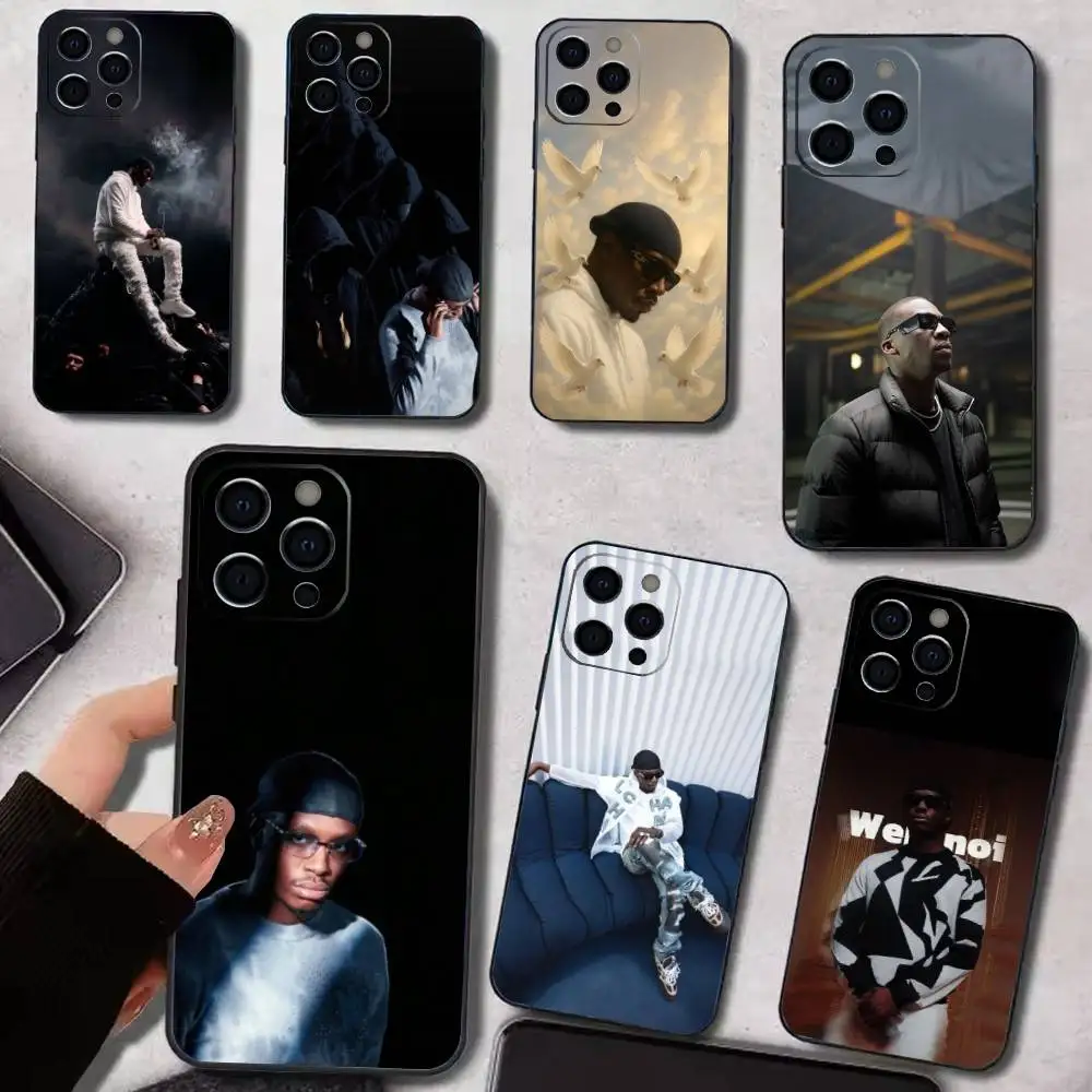 

W-Werenoi Diamant Noir Phone Case For iPhone17,16,15,14,13,12,11 Plus,Pro Max Soft Black Cover