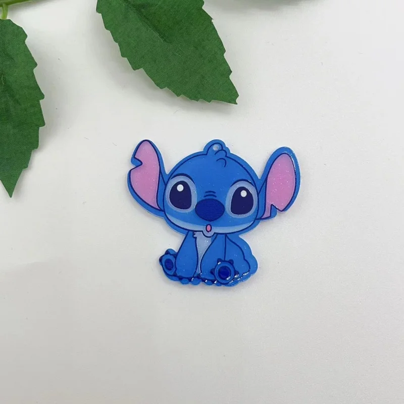 10pcs acrylic animal stitching pendant necklace keychain DIY handmade keychain necklace cute earring accessories