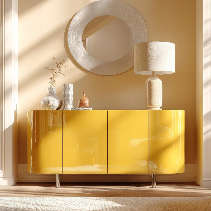 

-* For Wood Living Room Cabinets Korean Dustproof Nordic Narrow Living Room Cabinets Modern Meuble Rangement Furniture Home&