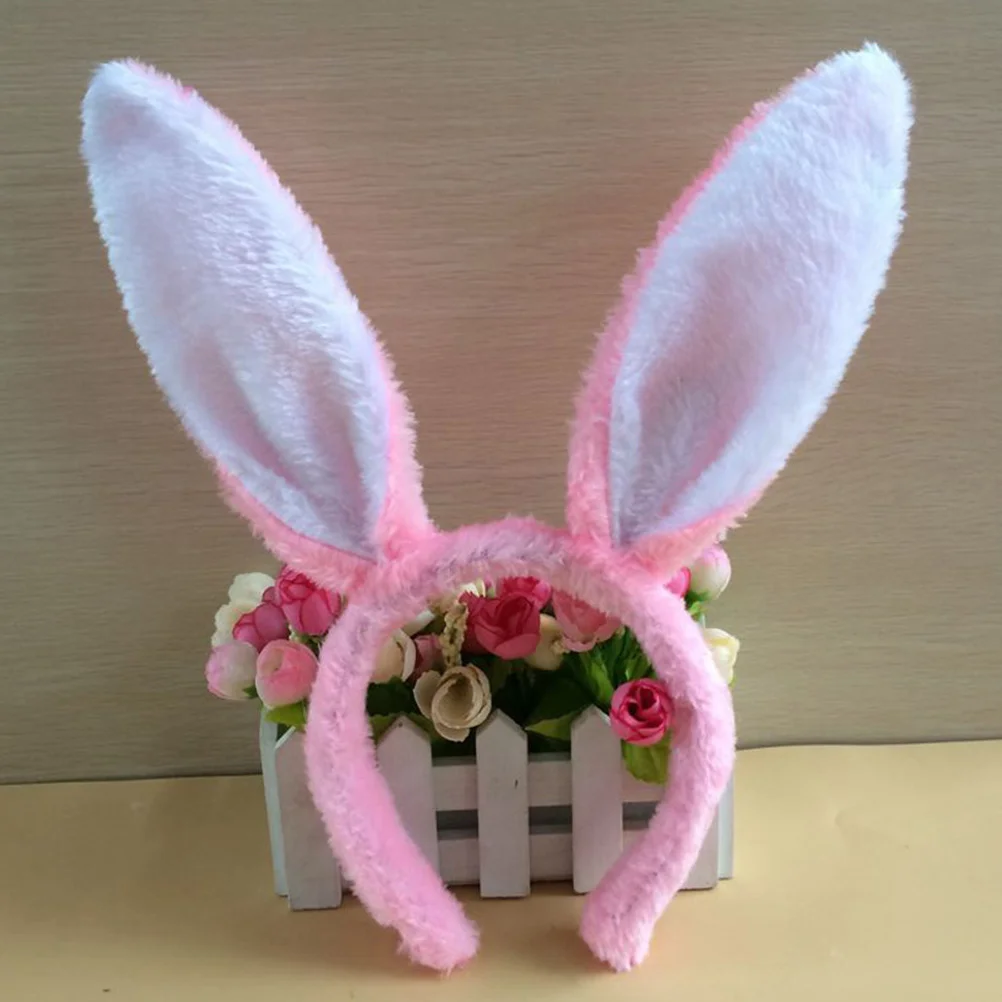 6pcs Party Decoration Plush Bunny Ears Hairbands for Wedding Party Cosplay Costume headband bunny headband