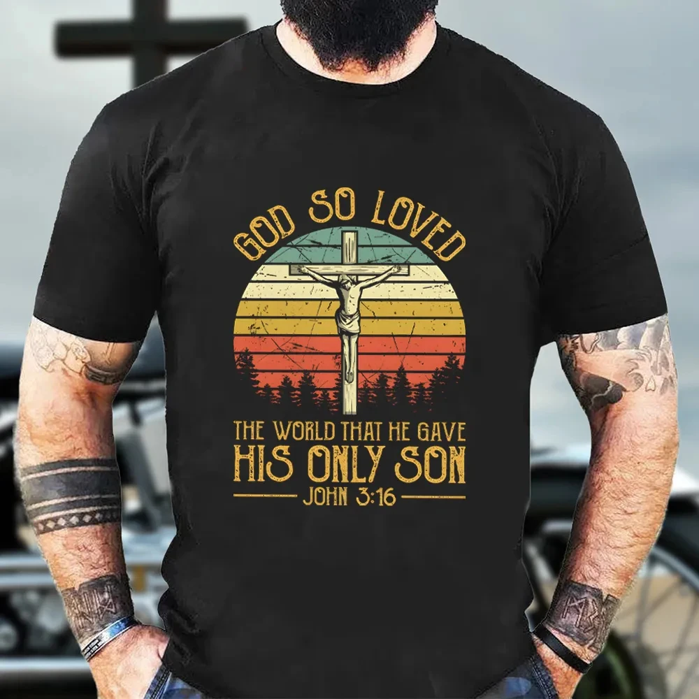 

Футболка God So Loved, мужские и женские хлопковые футболки с короткими рукавами, роскошная брендовая рубашка, топы большого размера, летняя блузка, мужская одежда