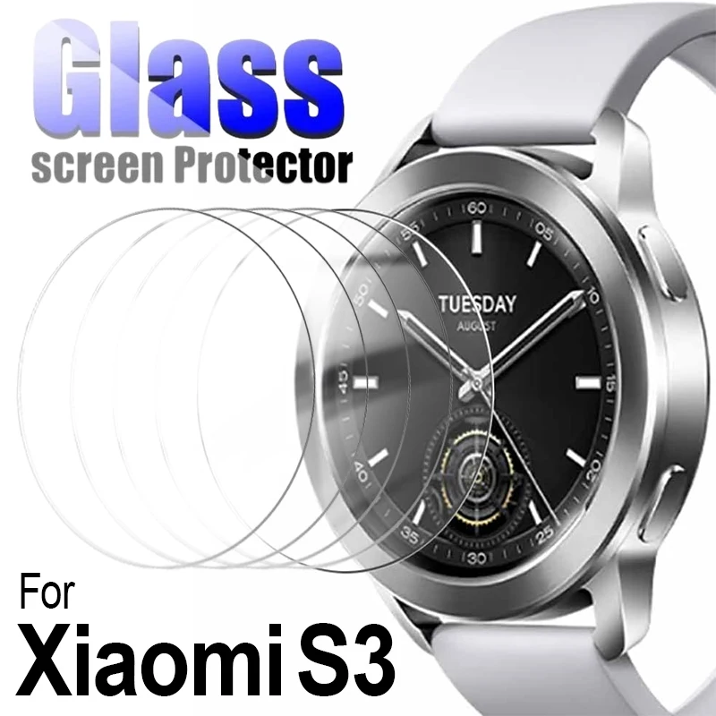 

5/1PCS Tempered Glass For Xiaomi Watch S3 Smartwatch Anti-scratch HD Clear Screen Protector Cover For Mi Watch S3 Accessories