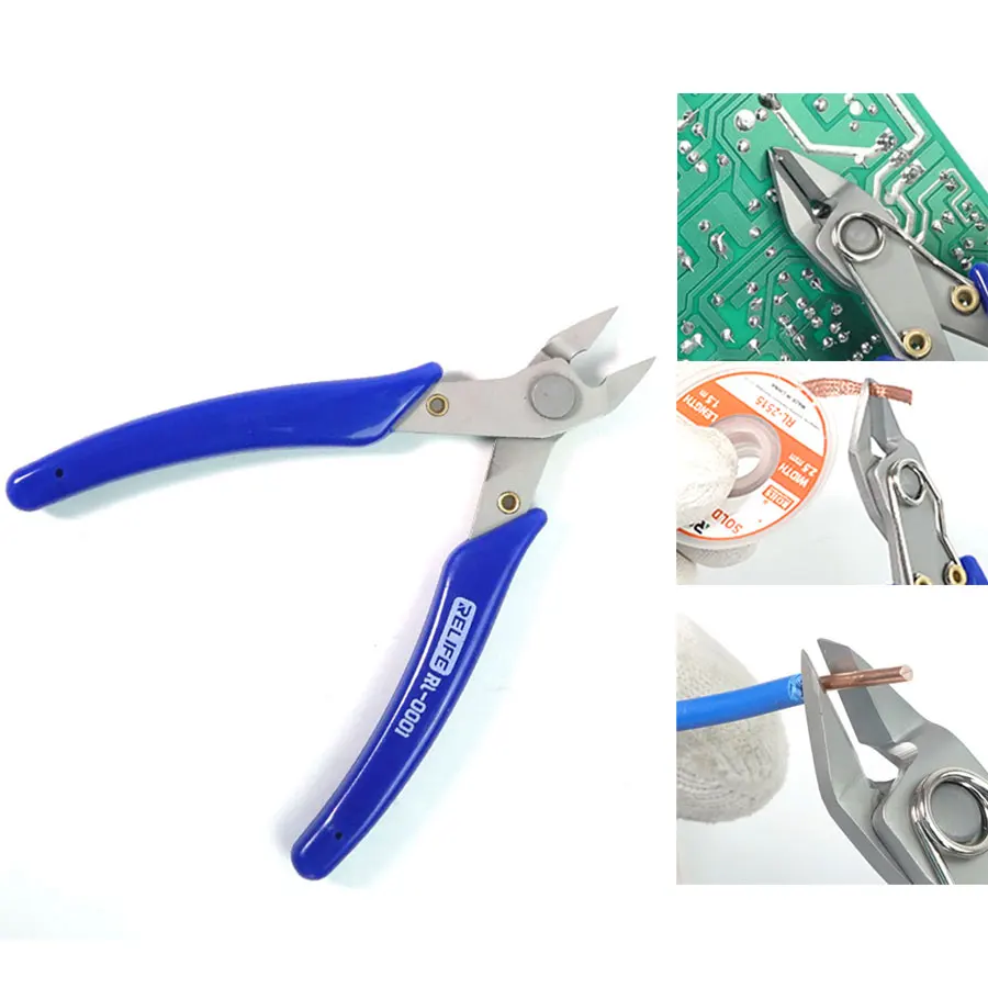 RELIFE RL-0001 5-Inch Precision Diagonal Pliers High Hardness Cutter For Wire Cable DIY Repair Hand Tools