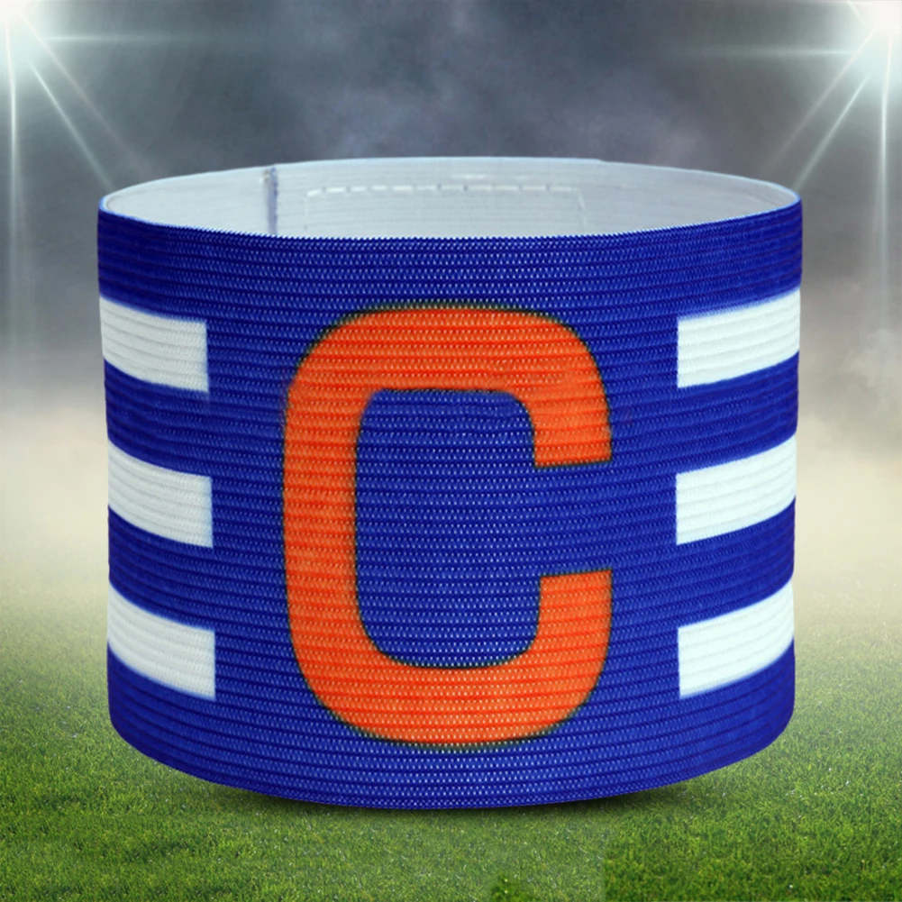 1/2pcs Football Captain Armband Adjustable Arm Band Leader Competition Armband For Kid Adults With C Logo Football Accessories