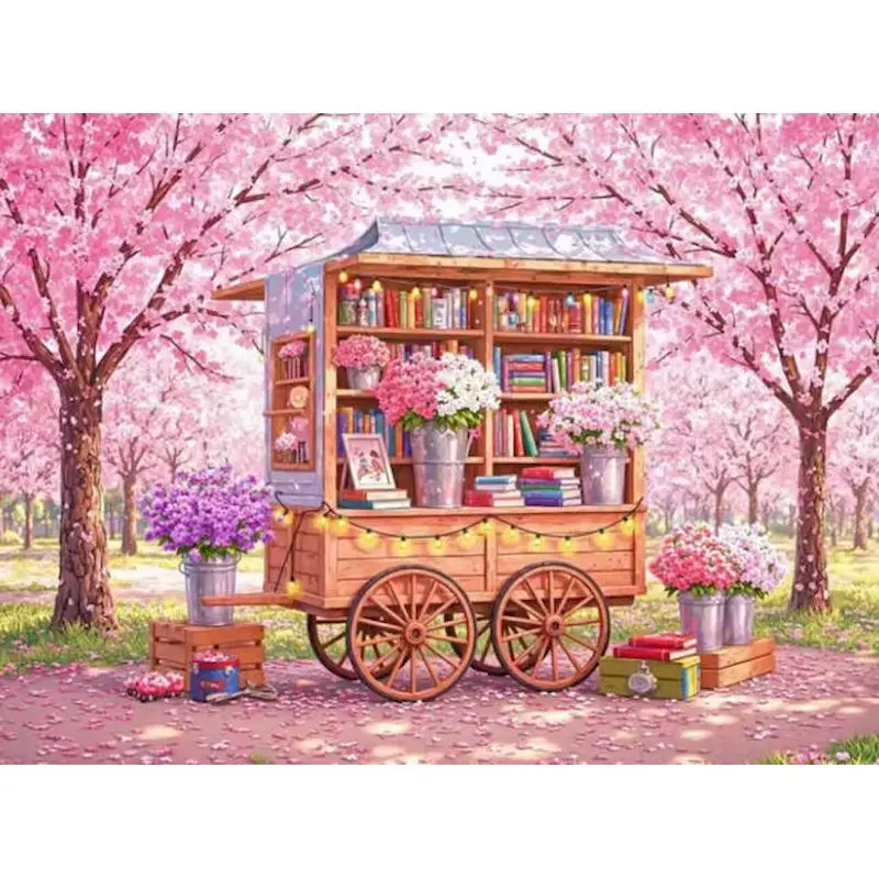

GATYZTORY Park Paint By Numbers Home Wall Art Decor Paint Kit for Beginner Scenery Abstract DIY Picture Paint
