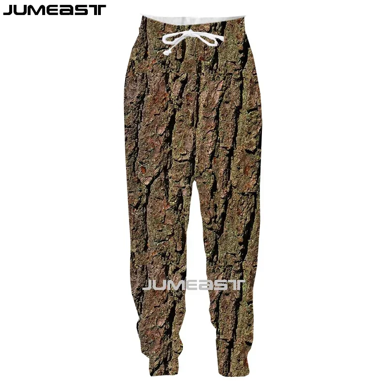 Jumeast Brand Men Women 3D Printed Bark Oversized Streetwear  Casual Long Pants Sweatpants Fashion Spring Autumn Trousers