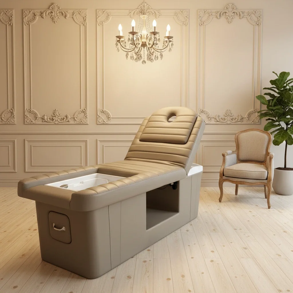 Luxury Electric Hydrotherapy Bed with Adjustable Feature Modern Design Head Spa & Foot Bath for Hotel Use Massage Tables Beds