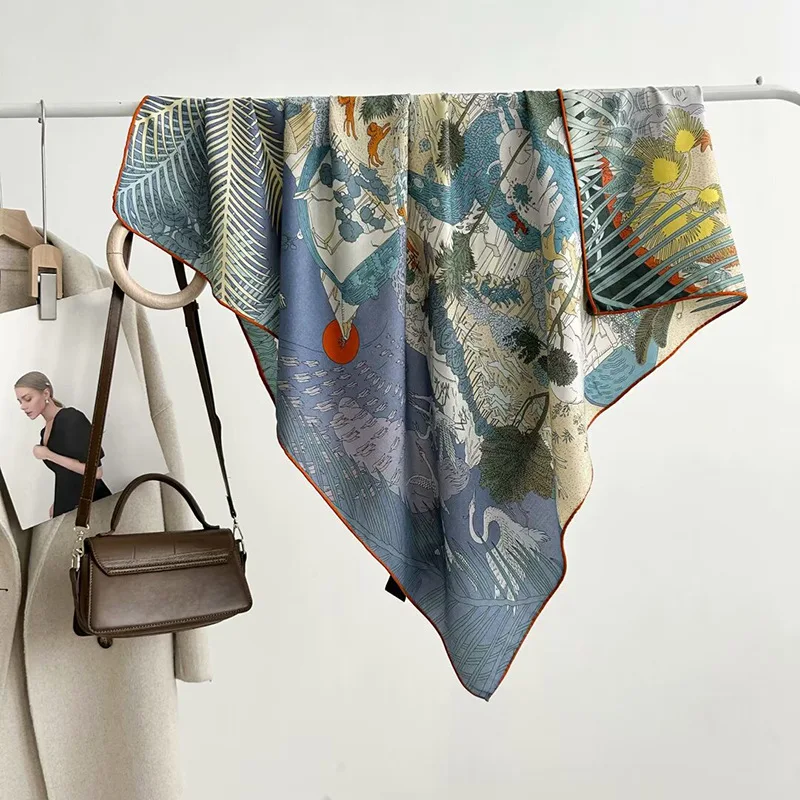 

Новая осенне-зимняя двусторонняя шерстяная шаль для женщин: стильный и универсальный большой платок-шарф