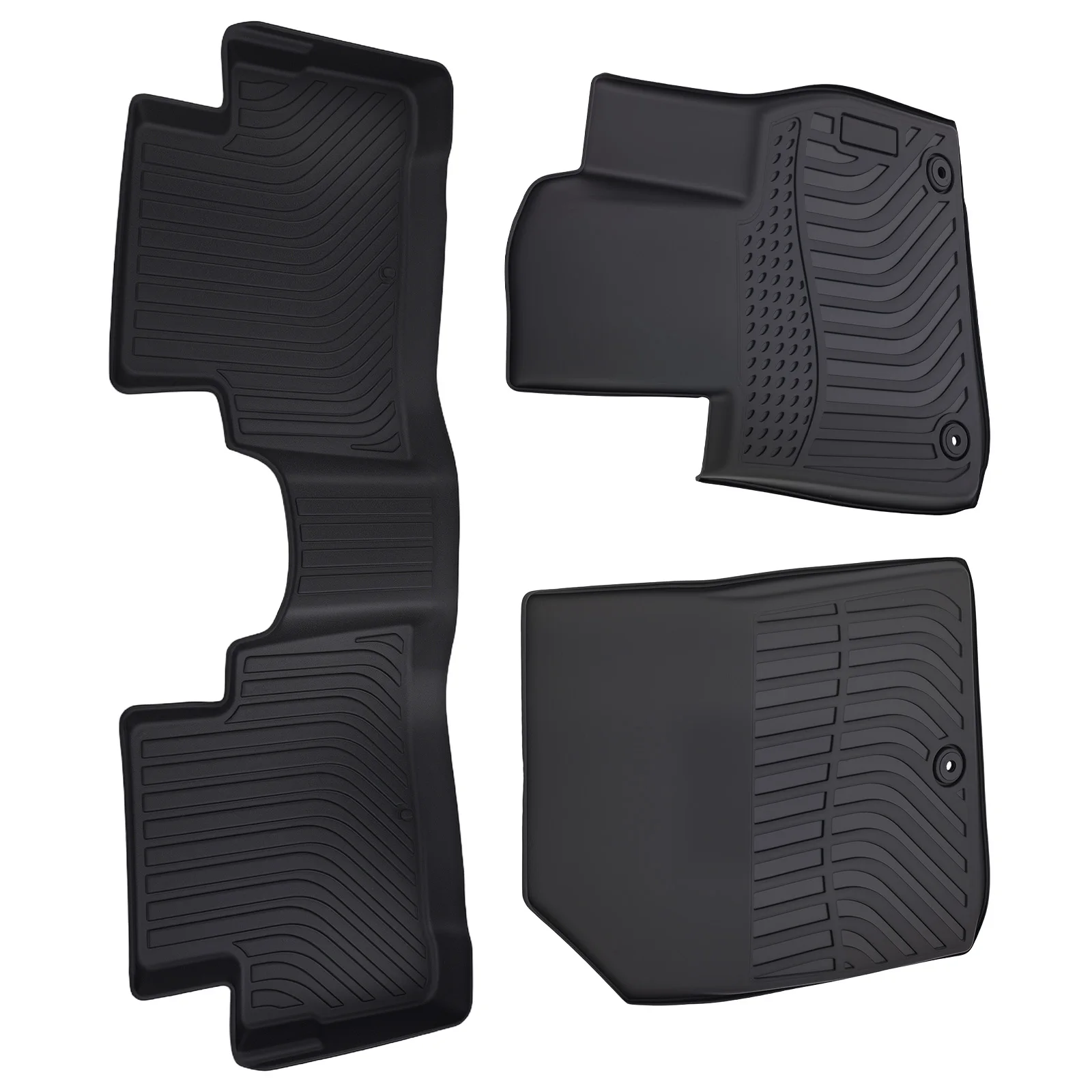 

Black TPE Floor Mats for Hyundai Palisade 2020-2025 Easy Clean Waterproof