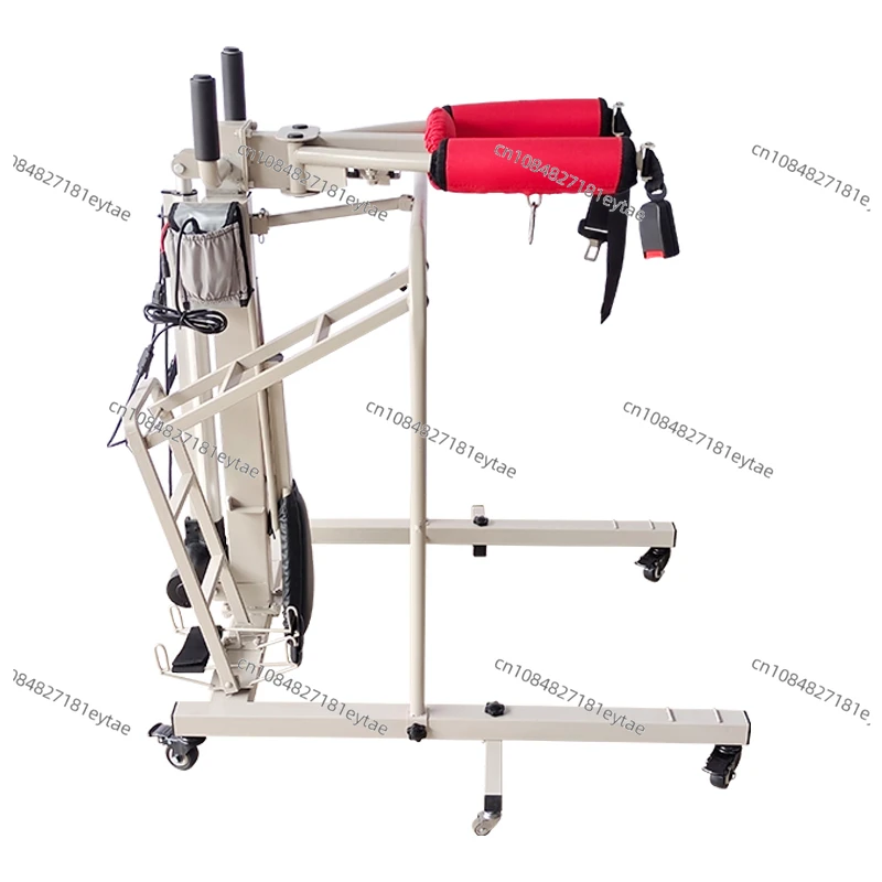 Stroke hemiplegia rehabilitation trainer, electric lower limb walking correction walker multi-functional standing frame