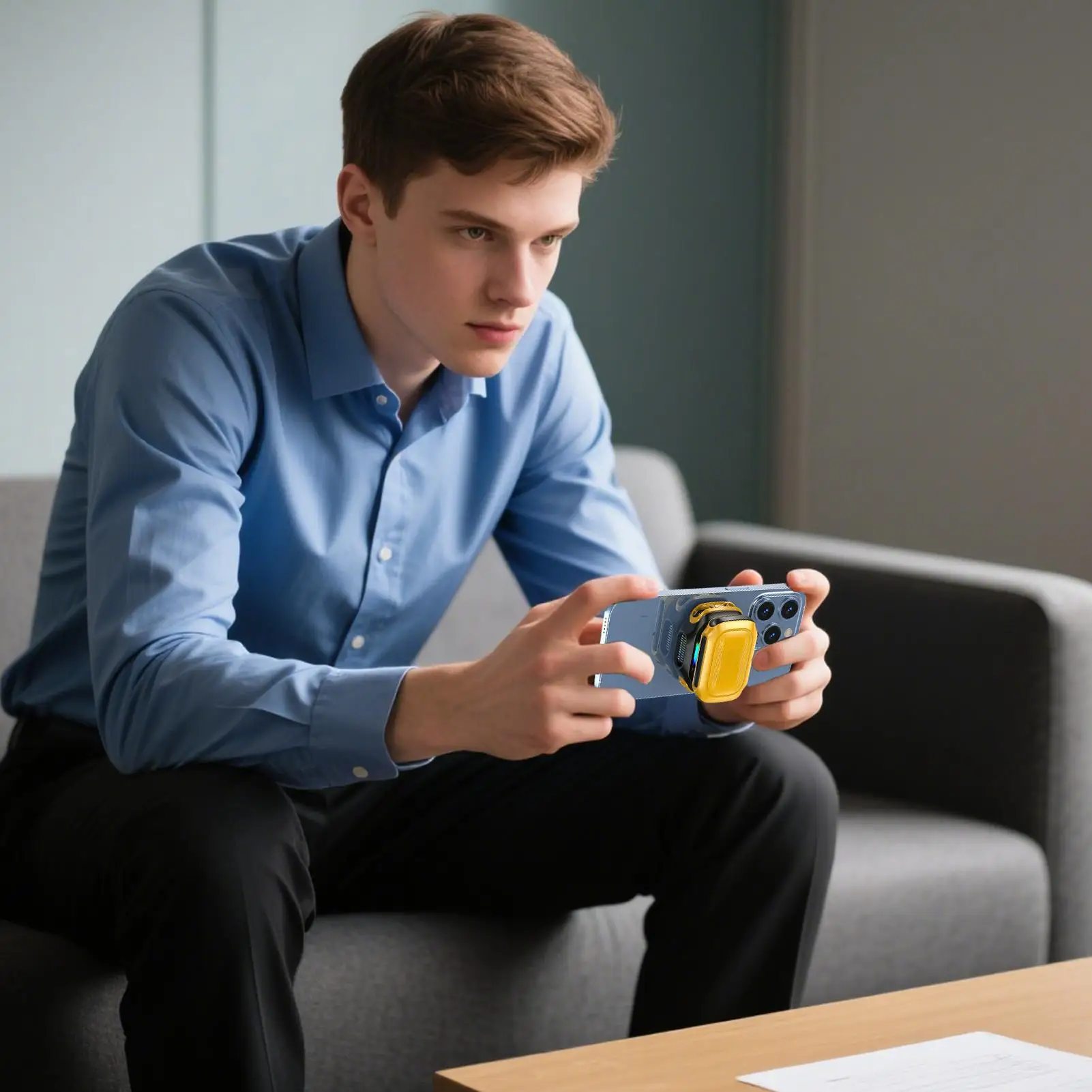 휴대폰 쿨링 패드 휴대폰 쿨링 팬 스마트 마그네틱 디지털 디스플레이 고속 방열기 게임용 남성용 여름철 스마트폰 여성용