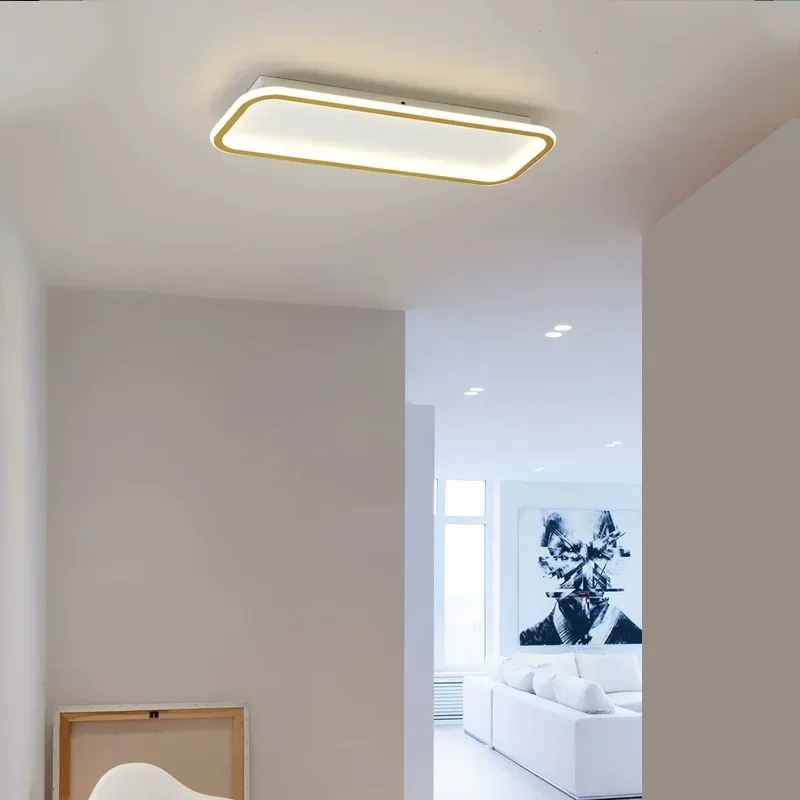 Modern creative long strip ceiling light LED Nordic minimalist living room, bedroom, hallway, balcony, bar decoration lighting