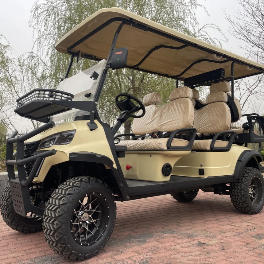 

Electric Golf Cart 72V Lithium Battery Powered City Smart Design Electric Golf Cart Electric Bicycle Dedicated To Attractions