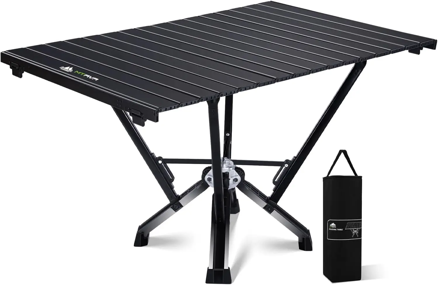 

Stable Folding Camping Table - Aluminum Roll-Up Design, Portable for Outdoor Cooking, RV & Travel