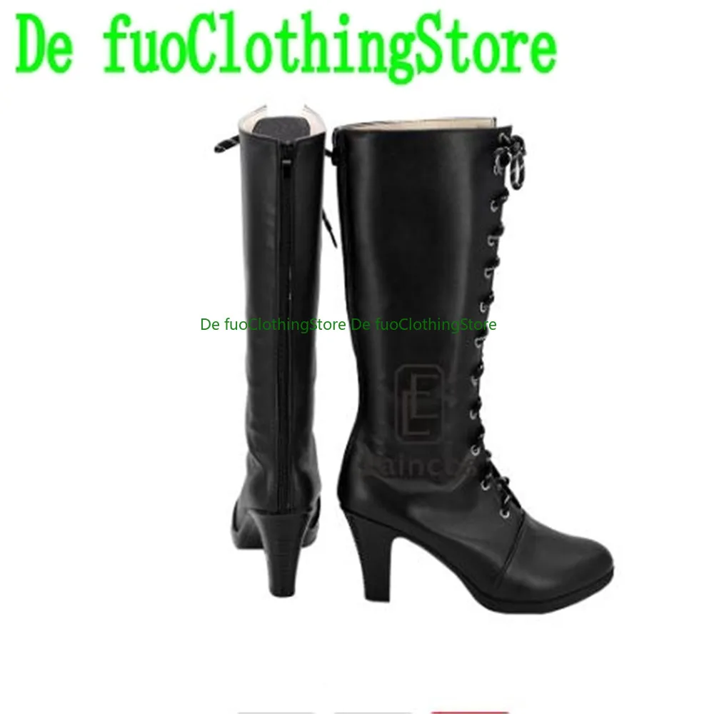 Preto mordomo ciel phantomhive cosplay sapatos botas jogo de natal anime jogo rpg festa de halloween adereços sapatos botas