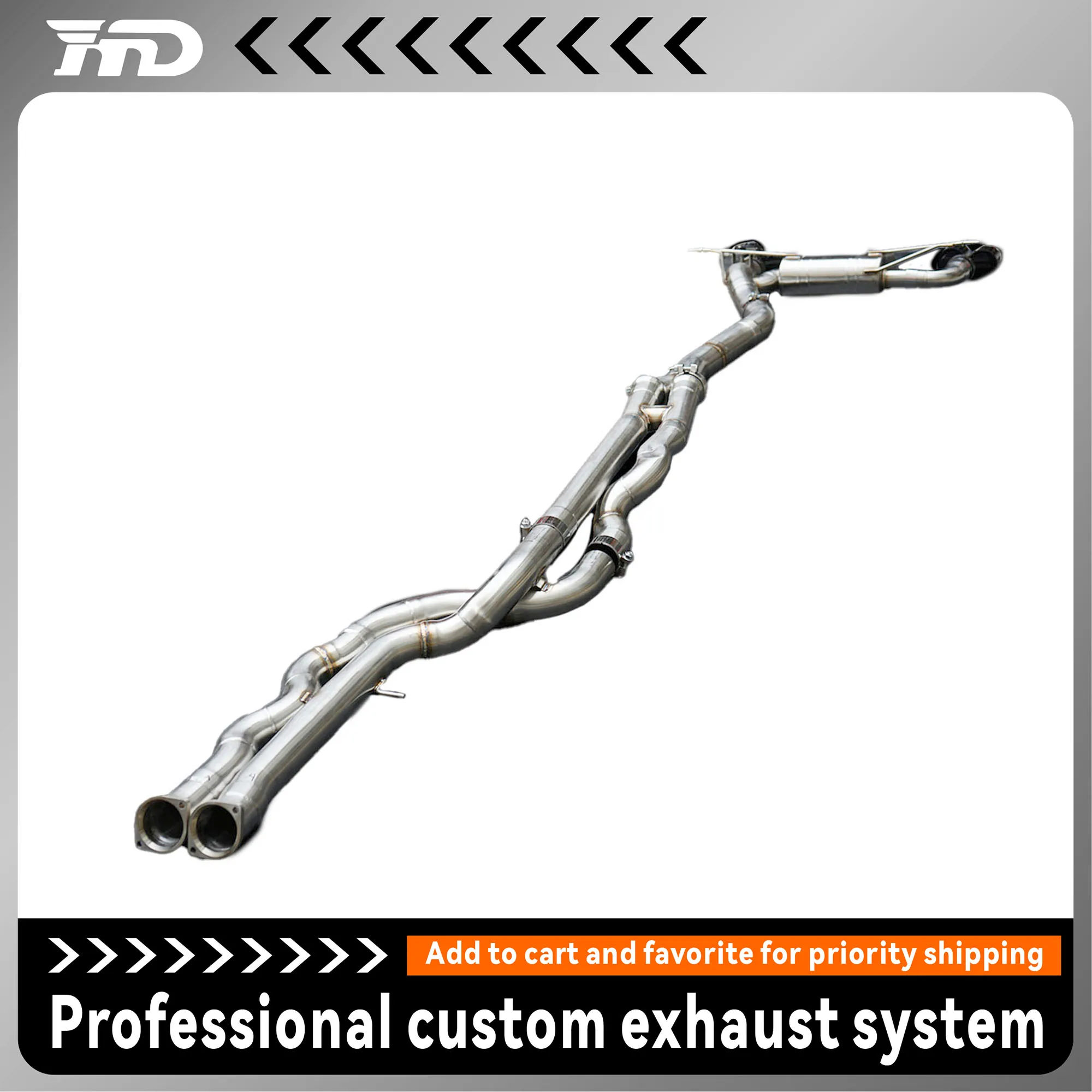 

HMD for BMW F8X M3 M4 stainless steel equal length high performance catback accessories with valve muffler