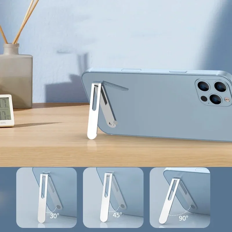 

Ультратонкий мини-держатель для телефона, Настольная ленивая подставка, вращающаяся Складная невидимая переносная подставка из алюминиевого сплава для IPhone 14