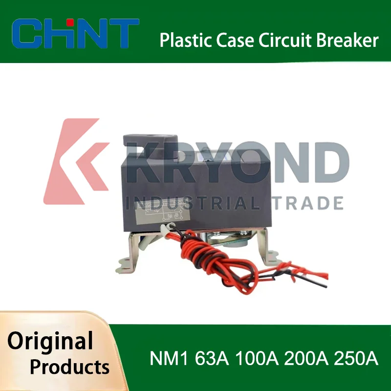 CHINT Plastic Case Circuit Breaker NM1 63A 100A 200A 250A Electric Operating Mechanism Remote ON OFF MCCB Original Product