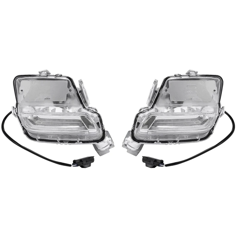 

1Pair Car Front Bumper Fog Light DRL Daytime Running Light 31364330 31364331 For Volvo XC60 2014-2018 Position Lamp