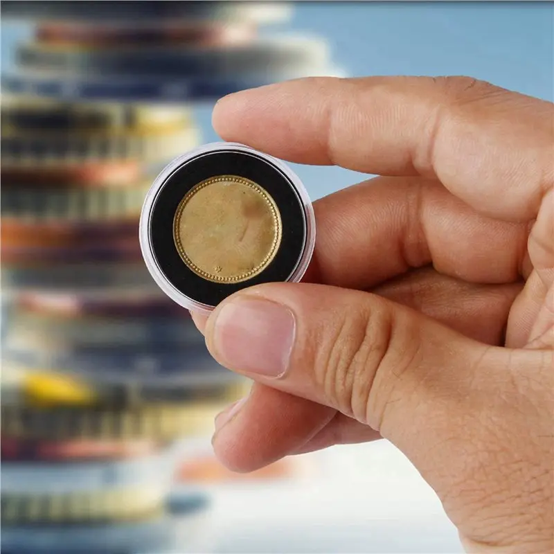 ABMH-800 Pieces 30Mm Coin Capsules And 5 Sizes (17/20/25/27/30Mm) Protect Gasket Coin Holder Case With Storage Organizer Box