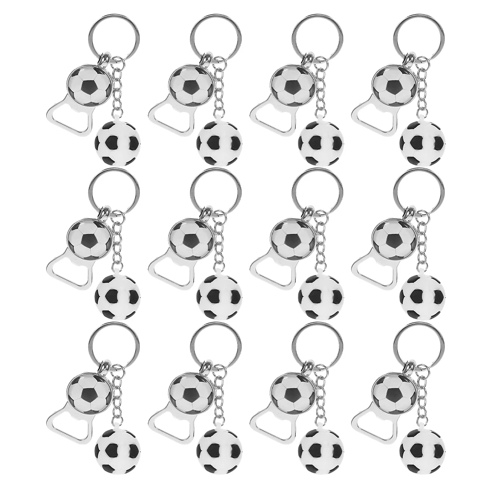 

12pcs Bottle Opener Keychain Sport Shaped Opener For Beer Bottle Portable Party Favor Gifts Beer Openers Soda Can
