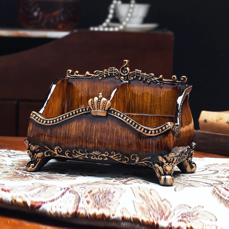 

European retro storage box desktop lipstick remote control box sundries