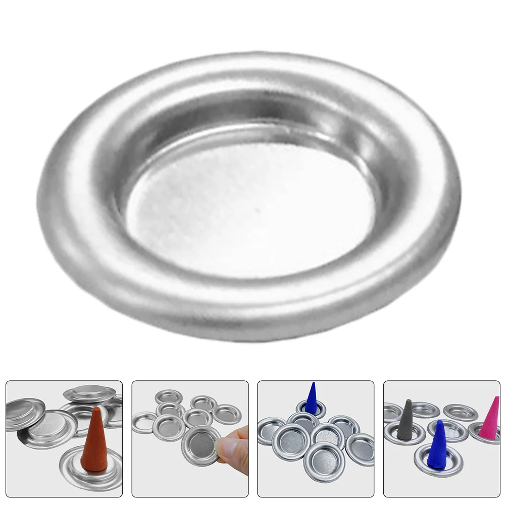 

150Pcs Metal Incense Burner Holder Retro Cone Tray Desktop Adornment Aromatherapy Home Decor Incense Burner Holder