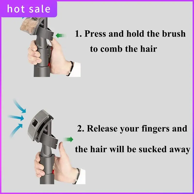 

LICG-Grooming Tool Kit For Dyson V6/7/8/10/11/12/15 And DC Series, Vacuums Pet Dog Brush Hair Vacuum Attachment