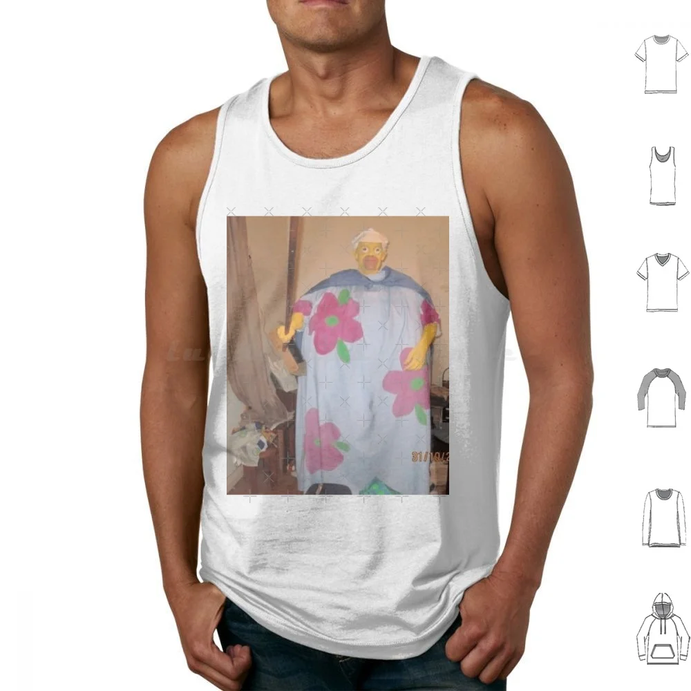 Homer Muumuu Creepy Costume-Cursed Image #0004 Tank Tops Vest Sleeveless Cursed Image Cursed Images Cursed Meme Cursed Memes